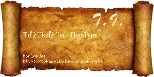 Tőkés Ibolya névjegykártya